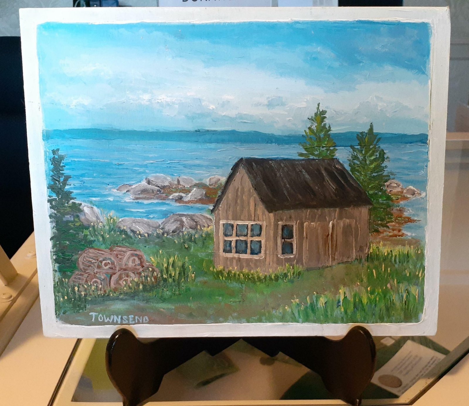 Dartmouth Heritage Museum Old Shed on the Bay Acrylic Painting