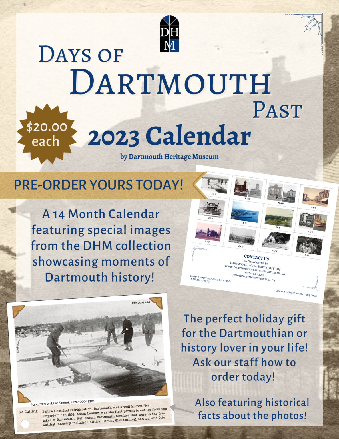 Dartmouth Heritage Museum 2023 Historic Dartmouth Calendar